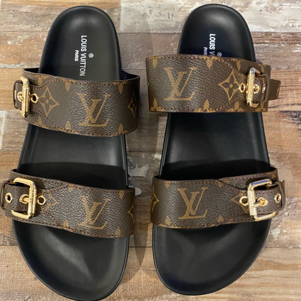 Louis Vuitton slides, super comfortable!